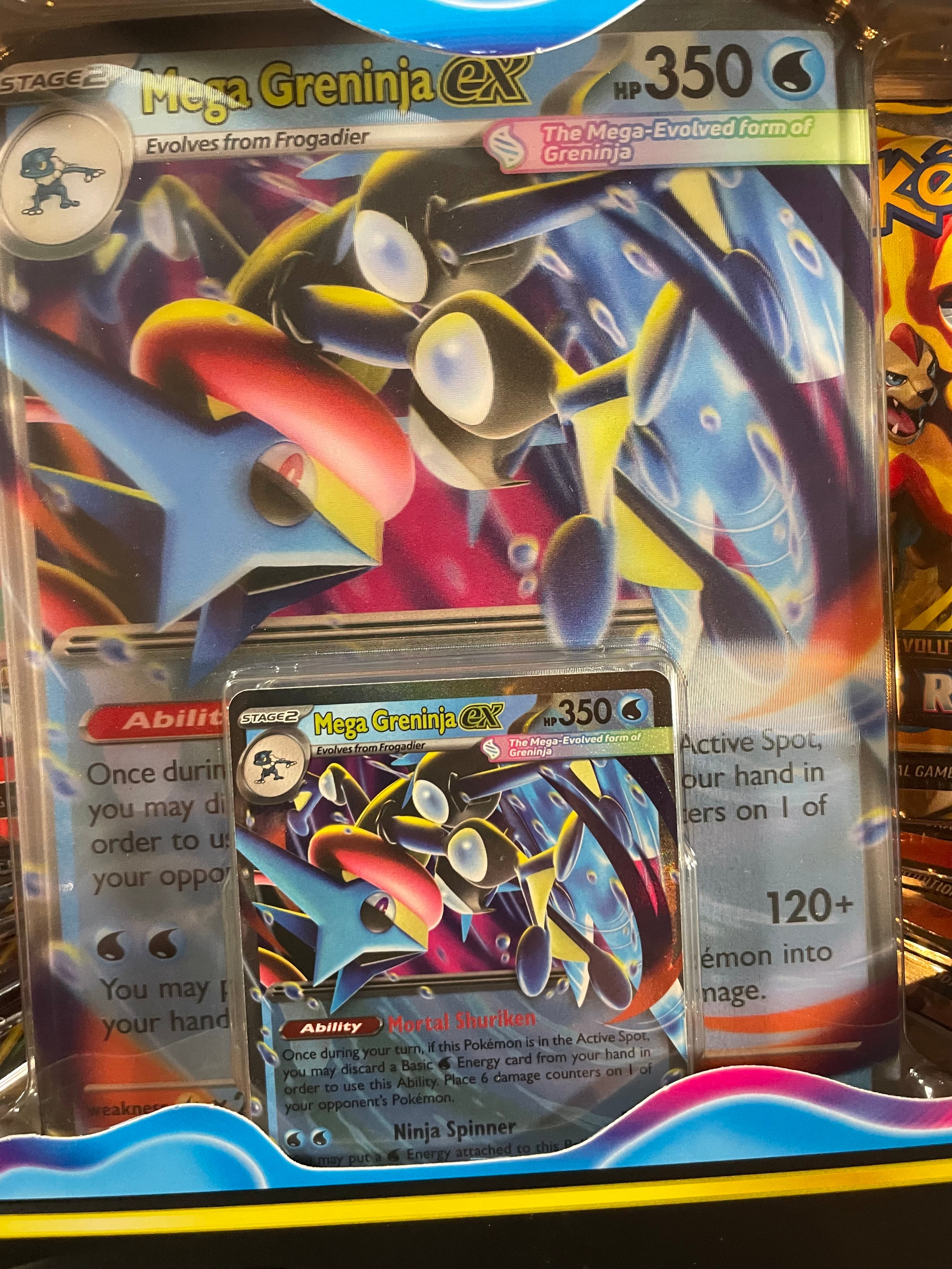 Pokemon TCG Mega Greninja ex Premium Collection Box 8 Packs Sealed Promo Card