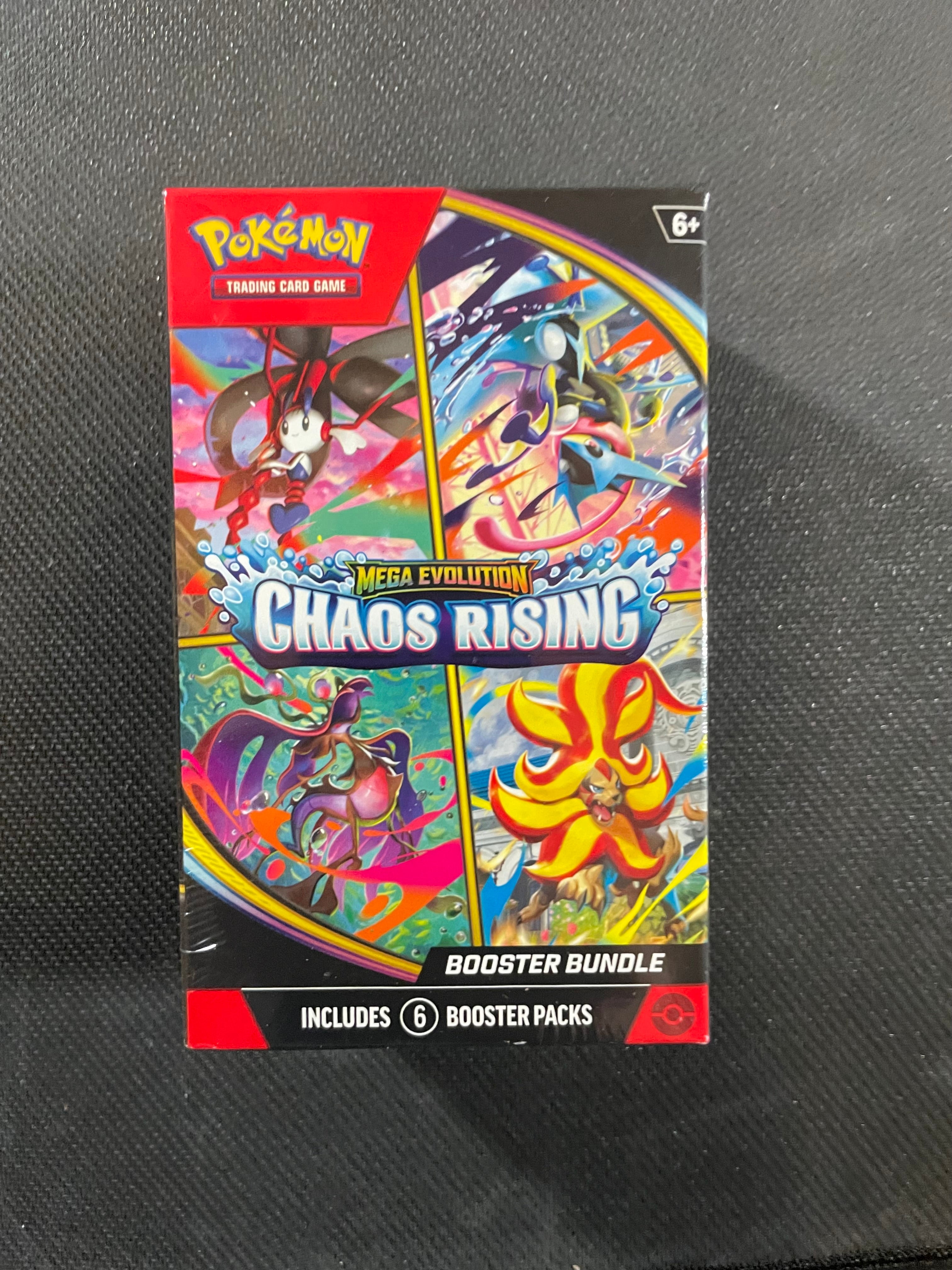 Pokemon TCG Mega Evolution Chaos Rising Booster Bundle 6 Packs Sealed New