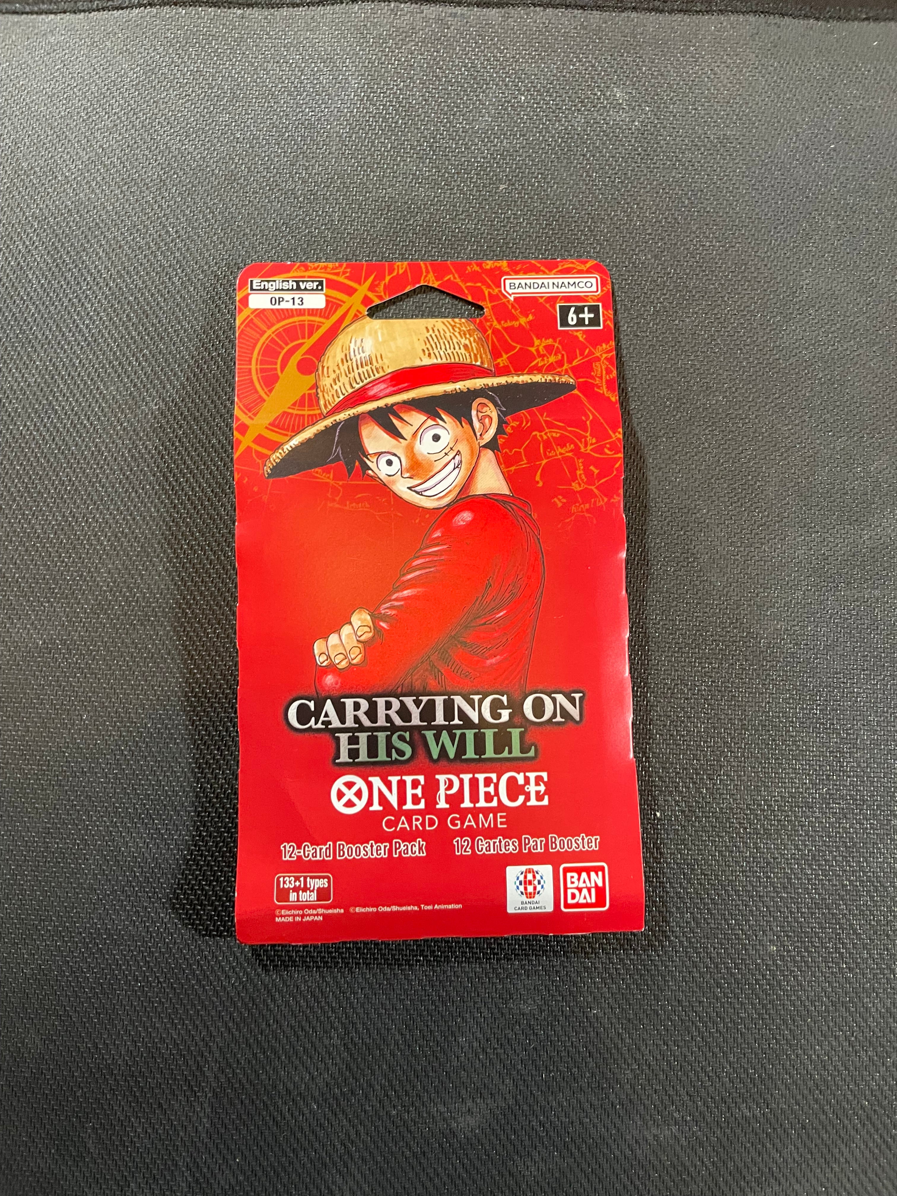 One Piece Card Game OP-13 Carrying On His Will Booster Pack Factory Sealed English