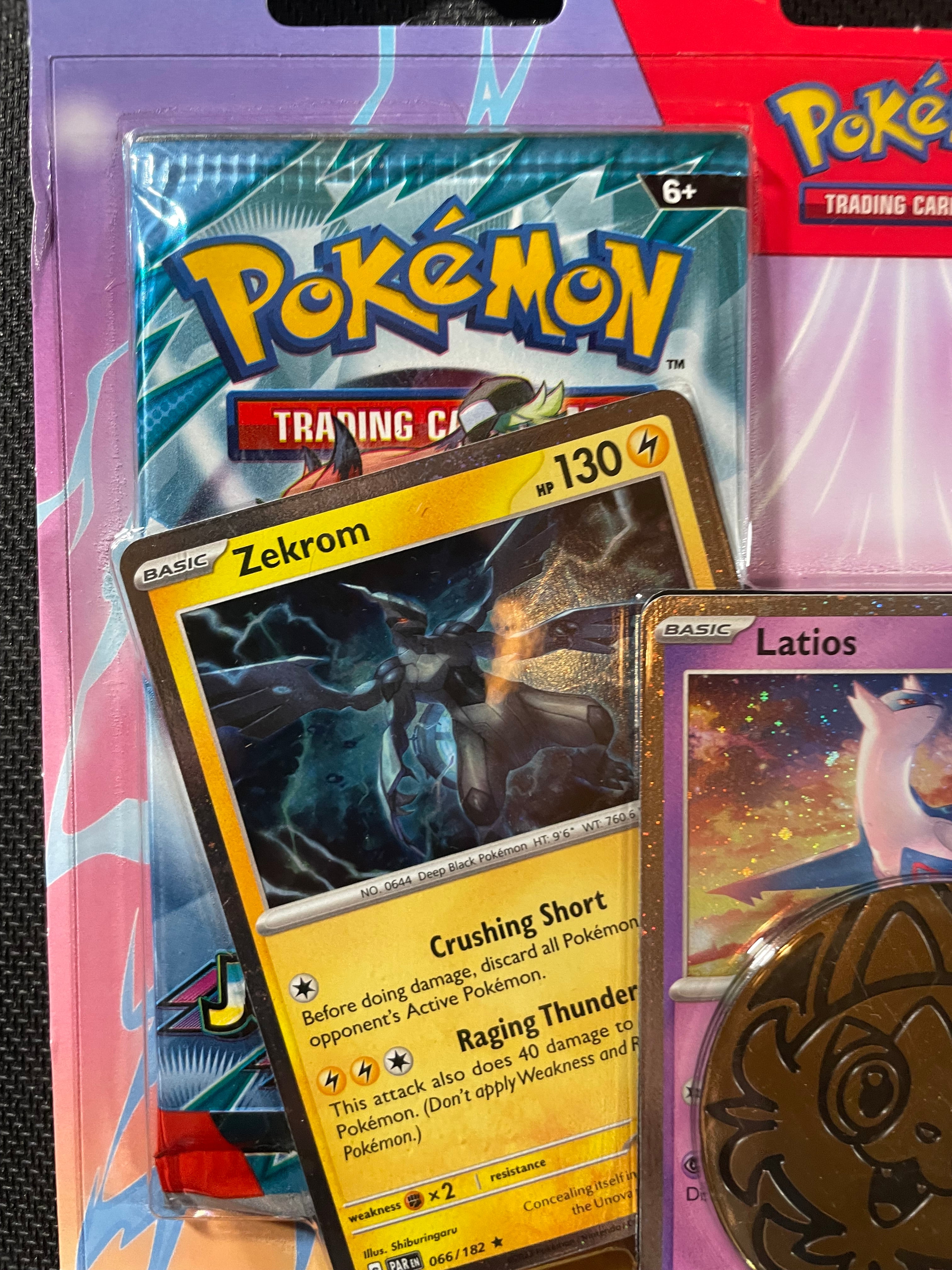 Pokemon TCG Journey Together Destined Rivals 2 Pack Blister Zekrom Latios Palkia Promos