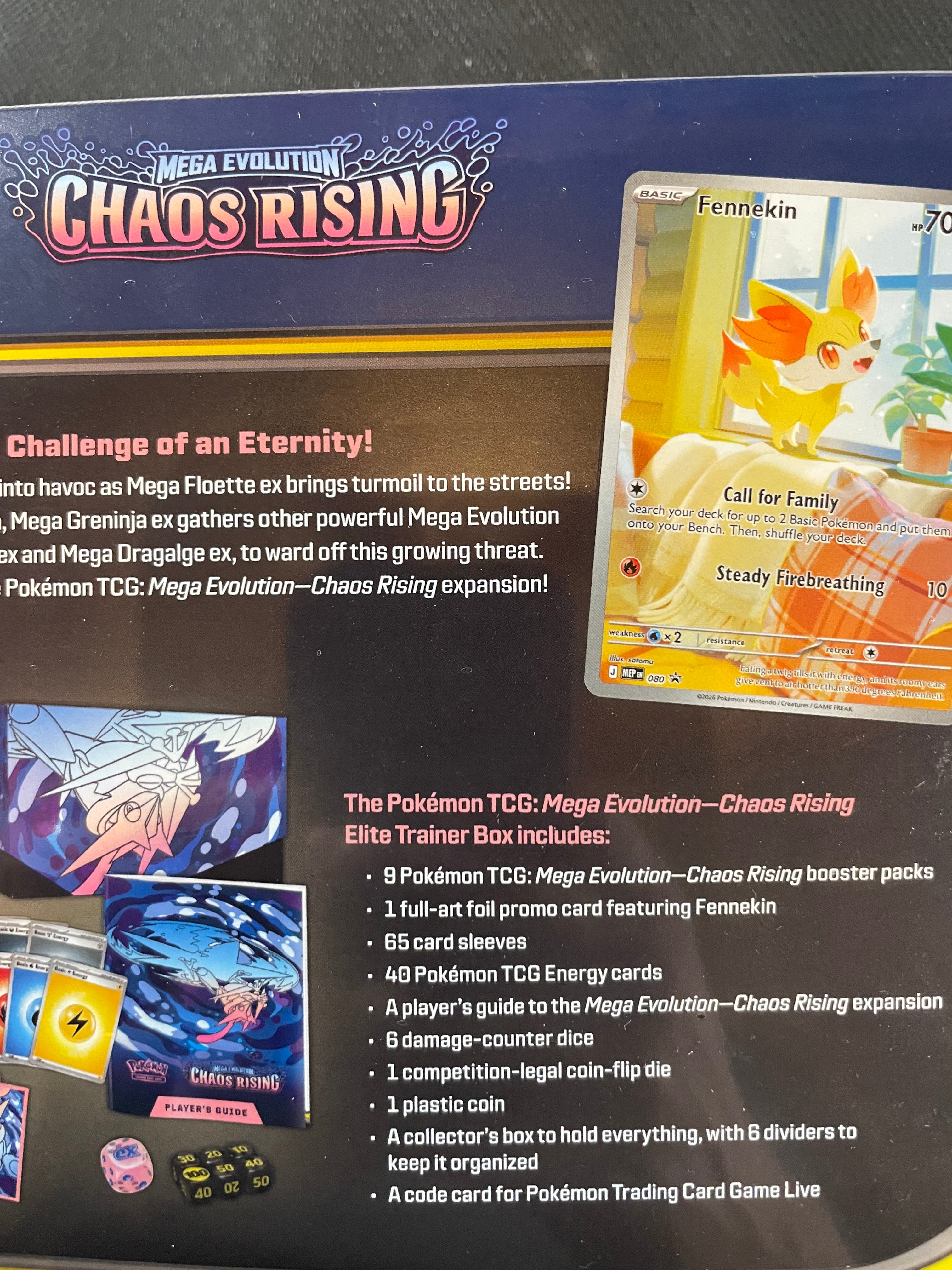 Pokemon TCG Mega Evolution Chaos Rising Elite Trainer Box ETB Sealed New