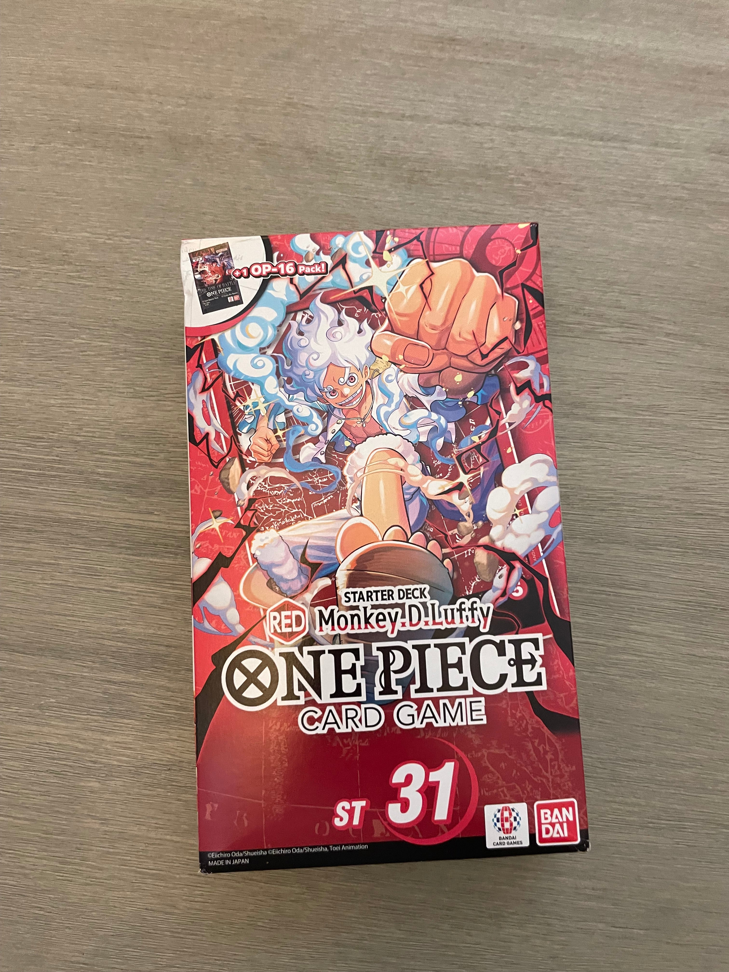 One Piece ST31-ST36 Starter Deck + OP-16 Pack | Random Sealed Deck