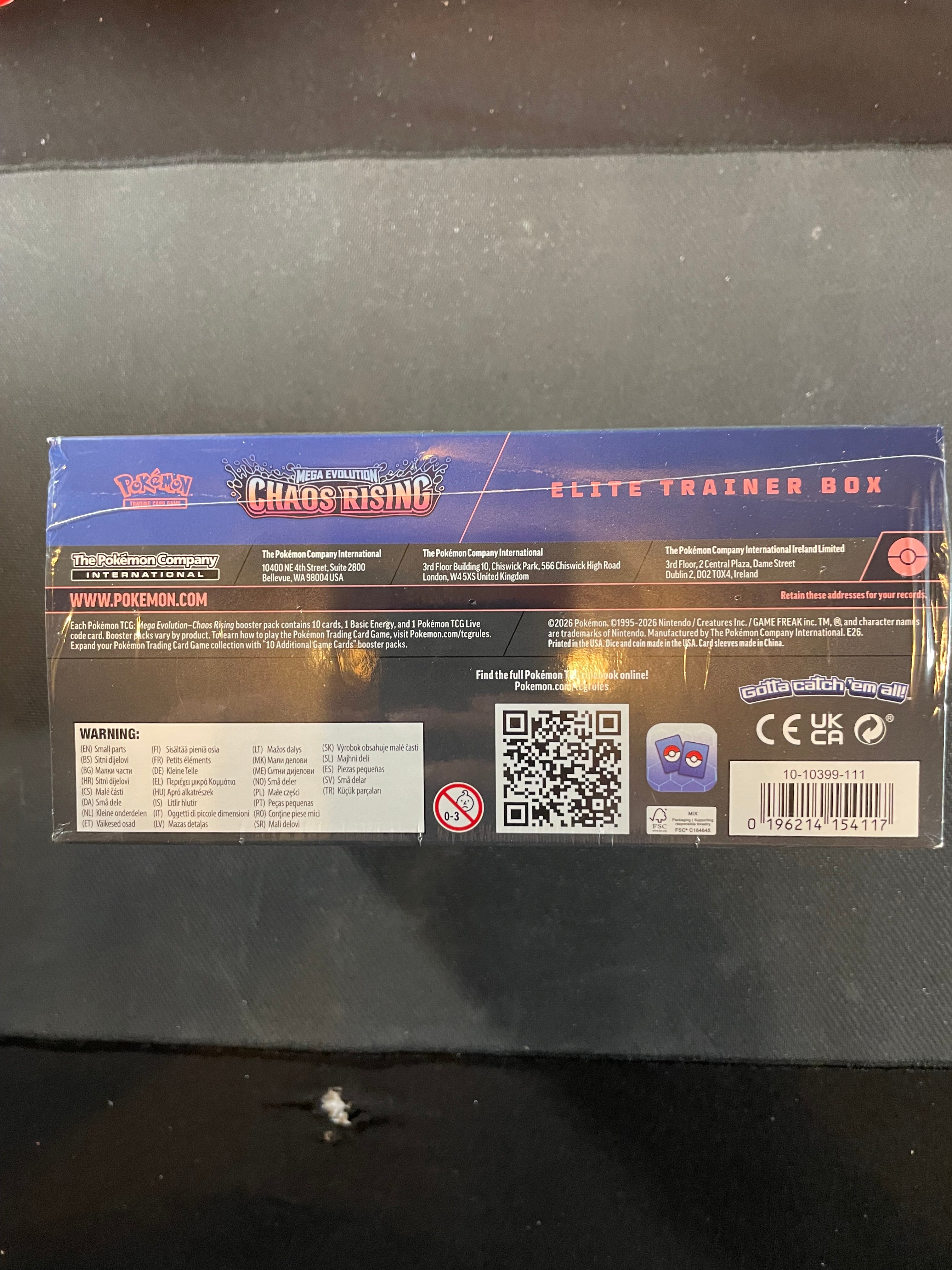 Pokemon TCG Mega Evolution Chaos Rising Elite Trainer Box ETB Sealed New