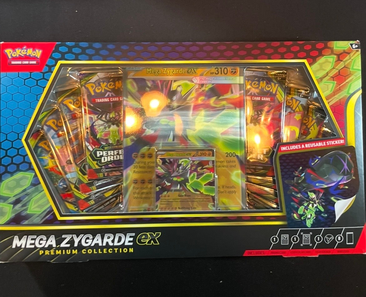 Pokemon TCG Mega Zygarde ex Premium Collection Box Sealed 8 Booster Packs
