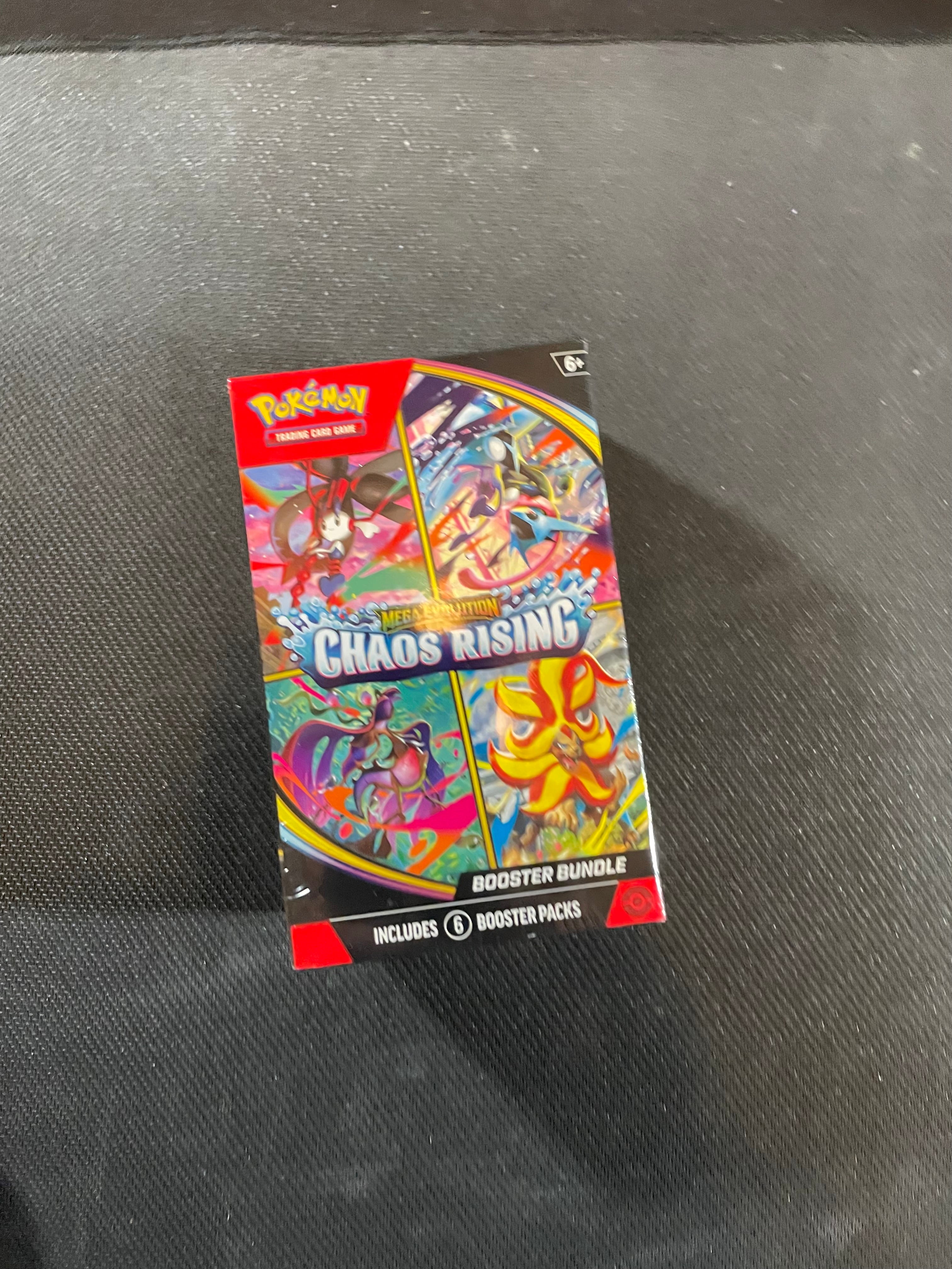 Pokemon TCG Mega Evolution Chaos Rising Booster Bundle 6 Packs Sealed New