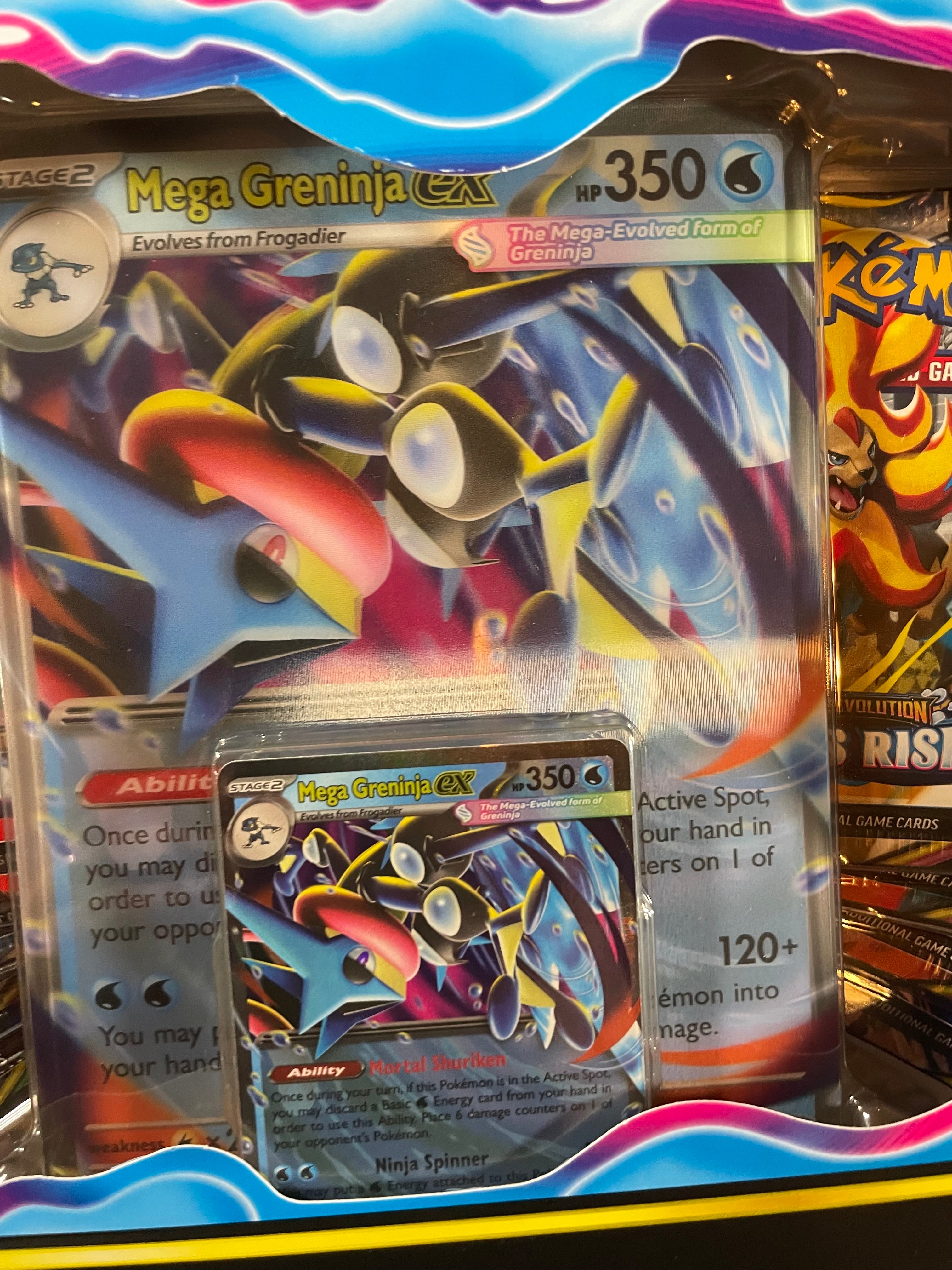 Pokemon TCG Mega Greninja ex Premium Collection Box 8 Packs Sealed Promo Card