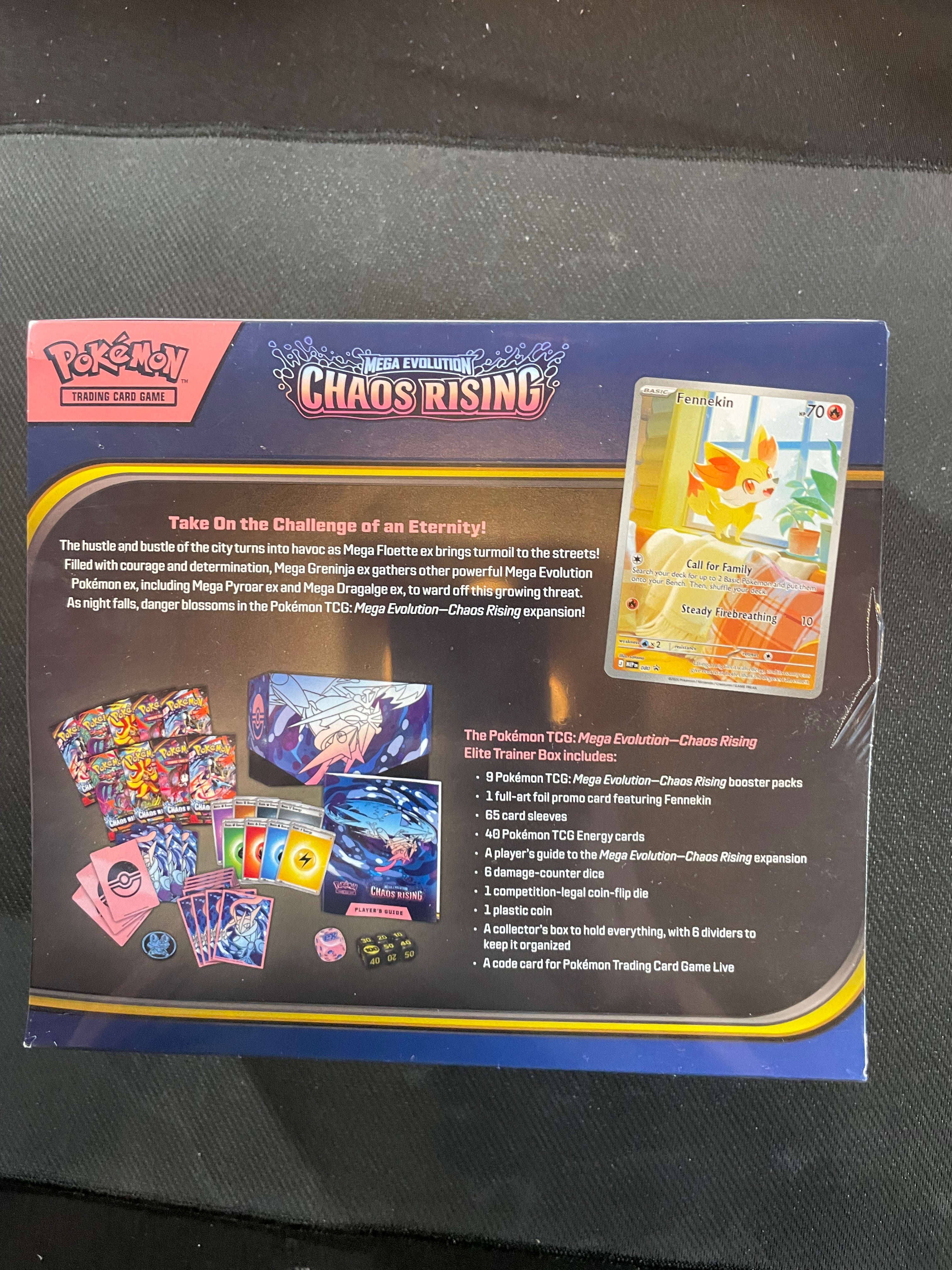 Pokemon TCG Mega Evolution Chaos Rising Elite Trainer Box ETB Sealed New