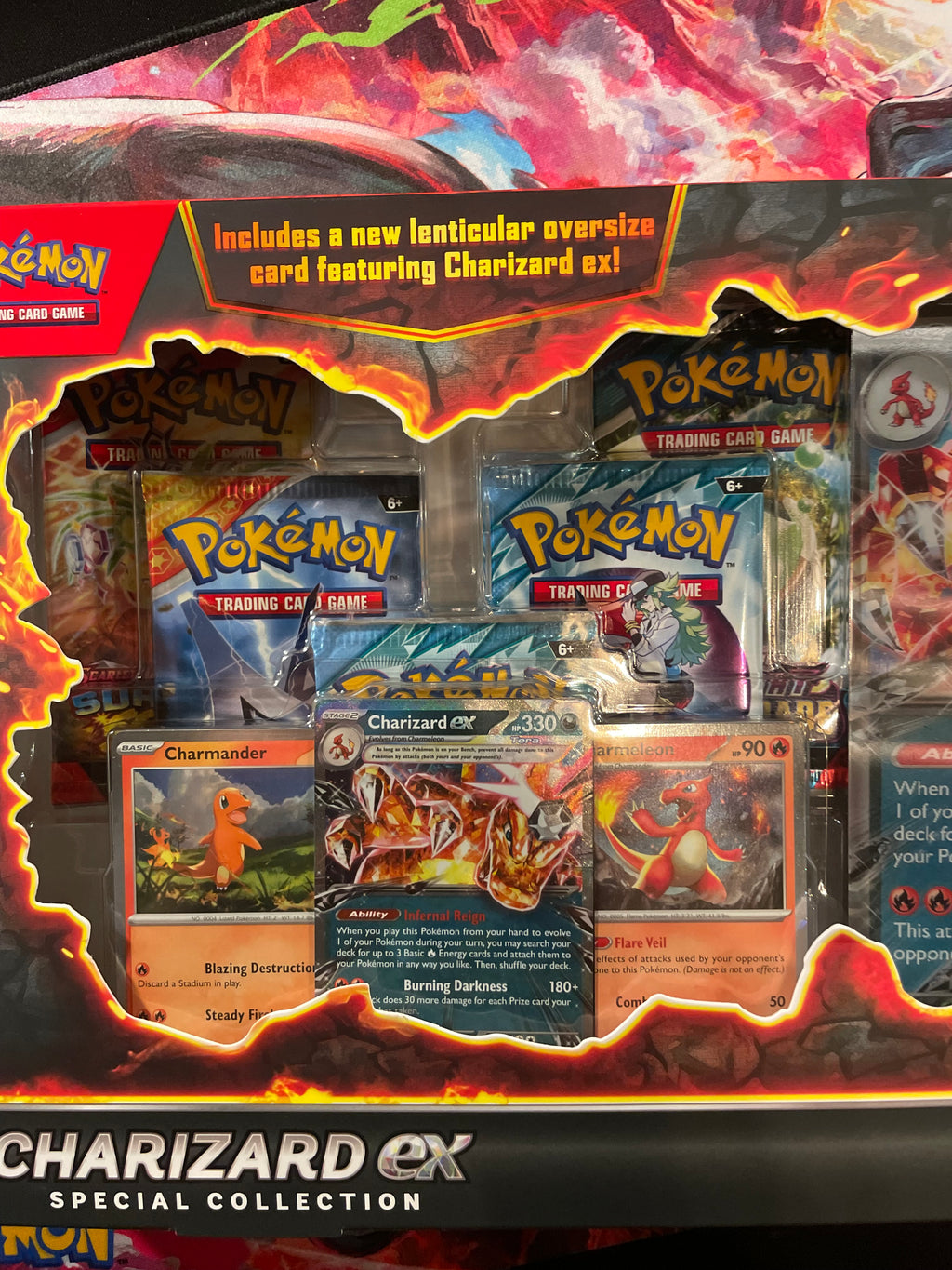 Pokemon TCG Charizard ex Special Collection Box Factory Sealed 5 Booster Packs