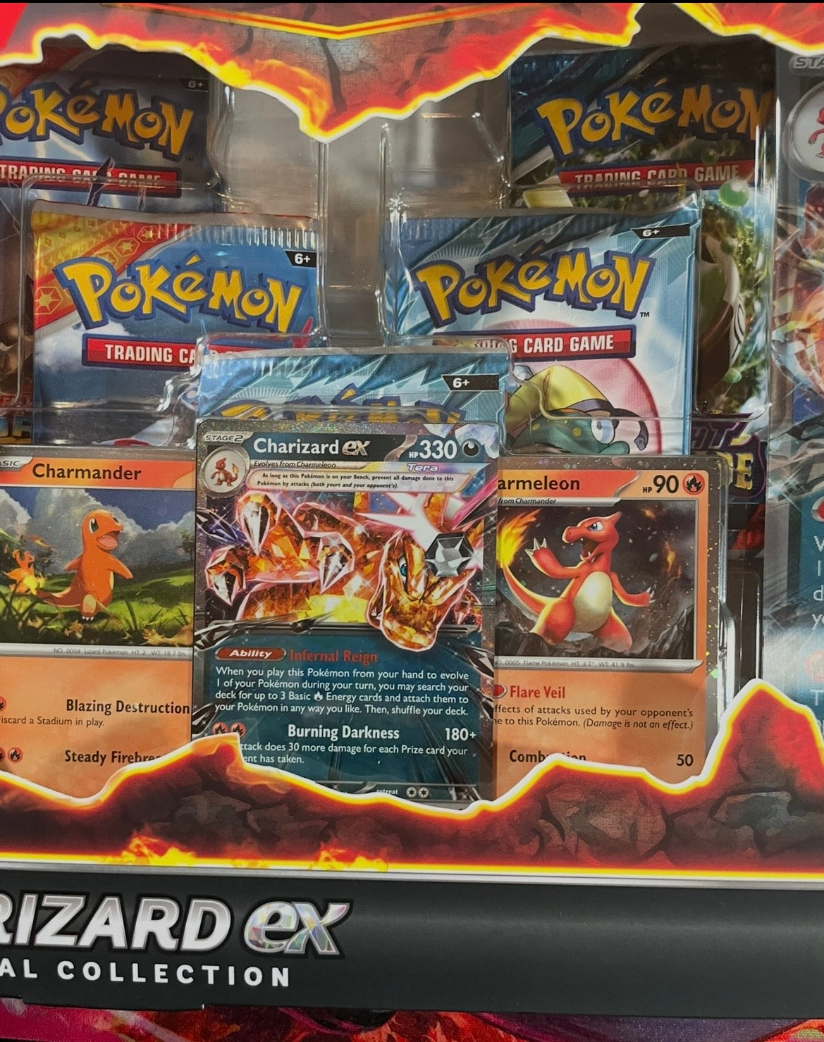 Pokemon TCG Charizard ex Special Collection Box Factory Sealed 5 Booster Packs