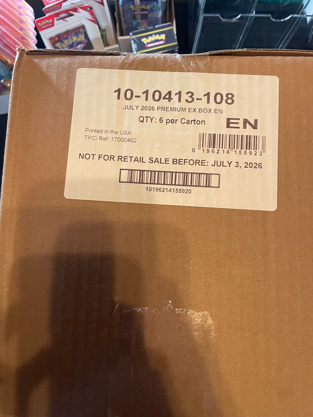 Pokemon TCG Mega Greninja ex Premium Collection Sealed Case 6 Boxes English