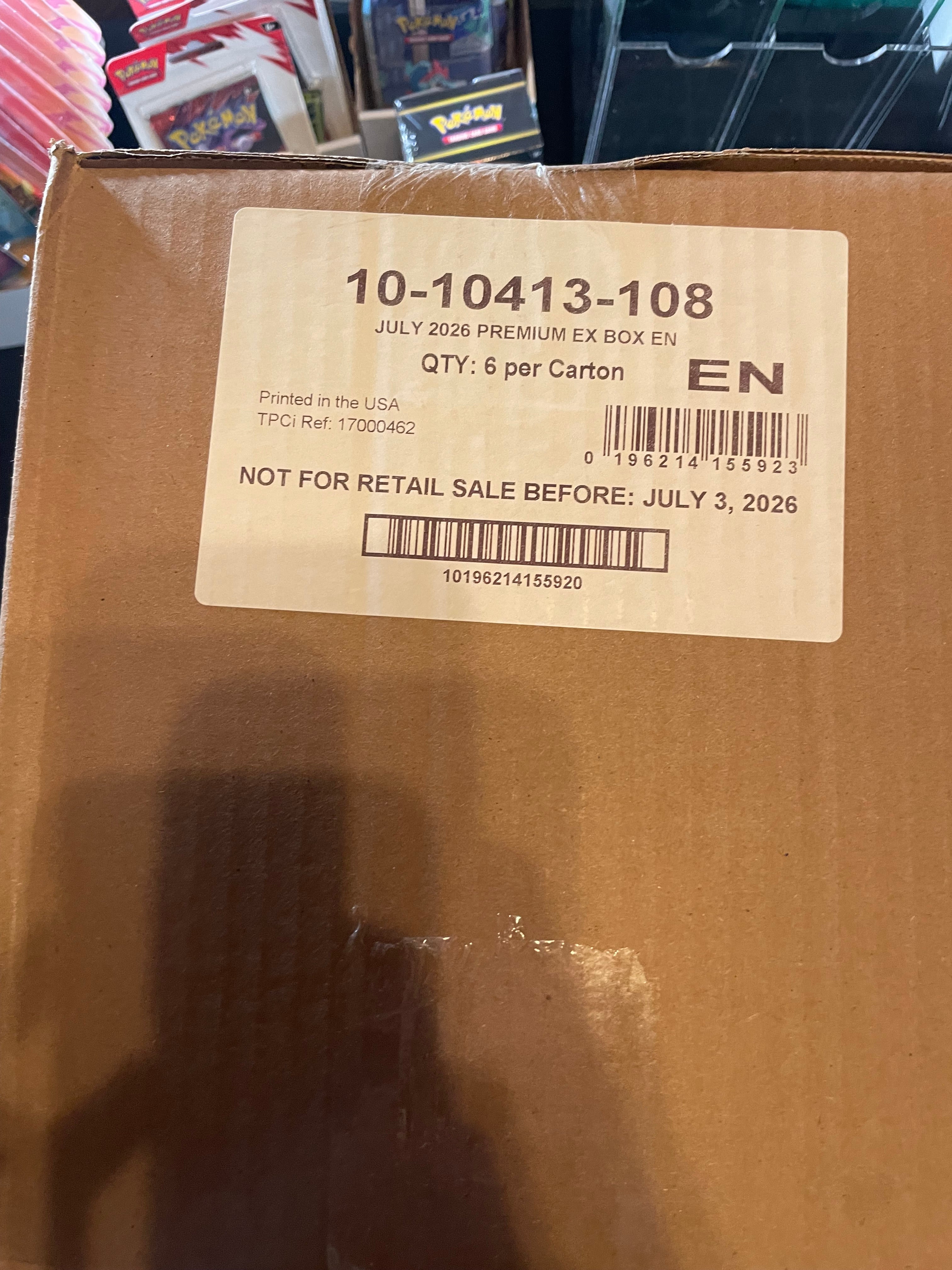 Pokemon TCG Mega Greninja ex Premium Collection Sealed Case 6 Boxes English