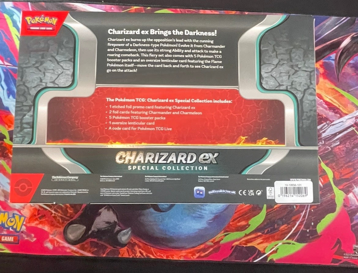 Pokemon TCG Charizard ex Special Collection Box Factory Sealed 5 Booster Packs