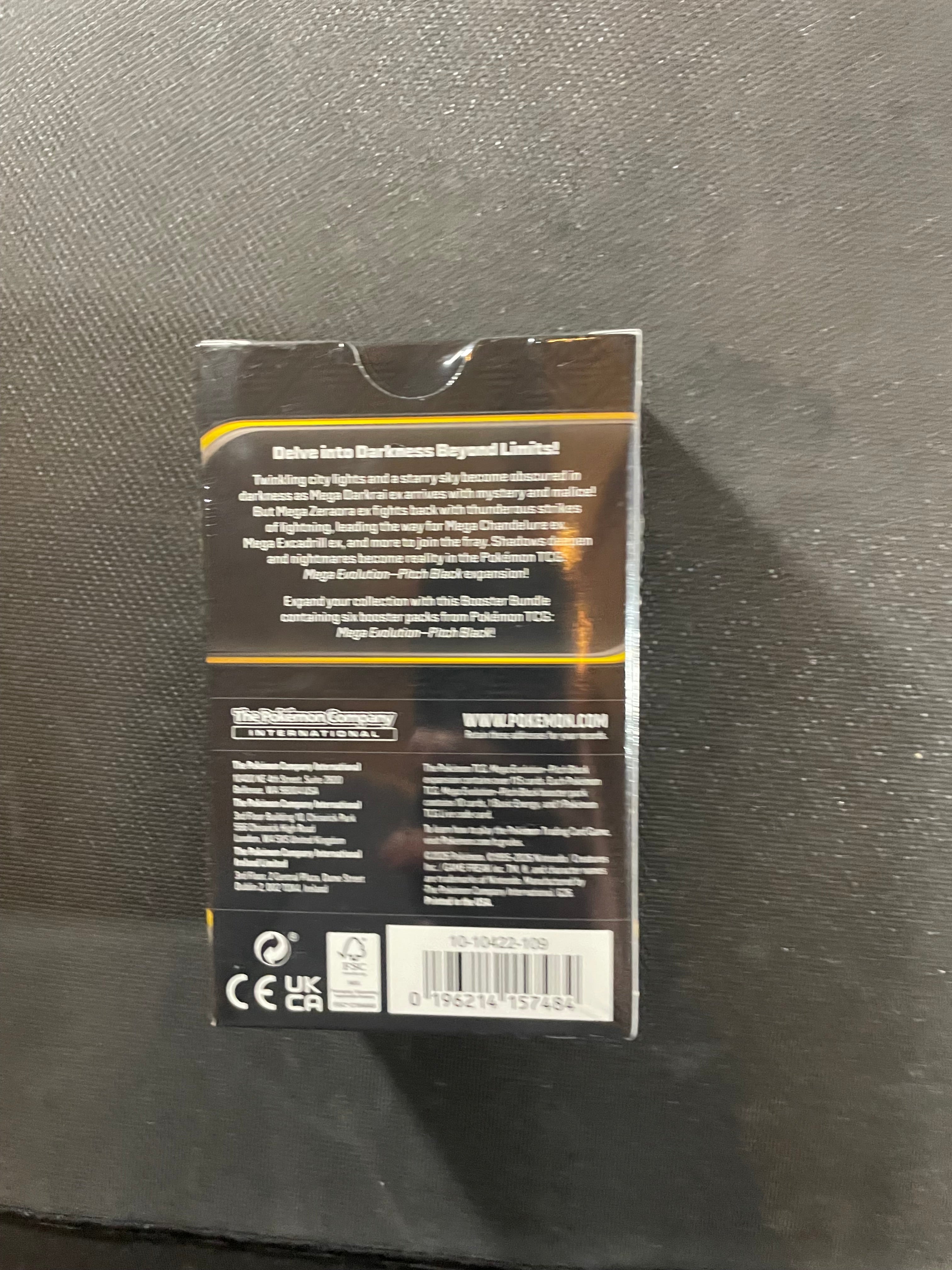 Pokemon TCG Mega Evolution Pitch Black Booster Bundle 6 Packs Sealed New