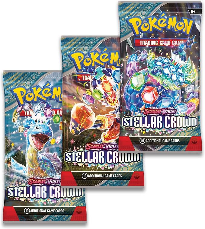 Pokemon Scarlet and Violet Stellar Crown 3-Pack Blister - Tinkaton